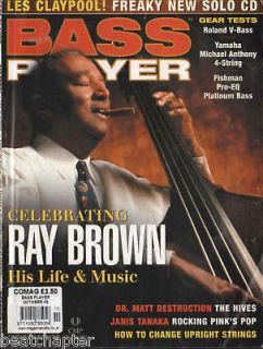BASS PLAYER Guitar Magazine 10/2002 Ray Brown Hives Les Claypool