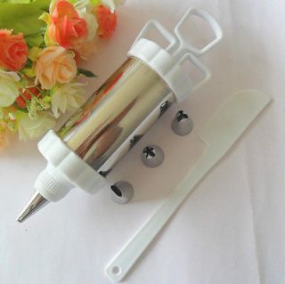 1PCS Stainless steel barrel body mounted gun with 4piping milking oil