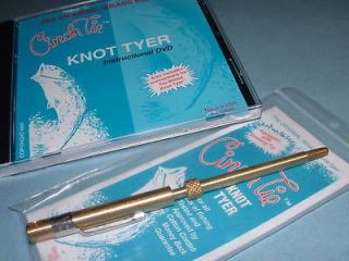 Fishing Cinch Tie Knot Tyer & Instructional DVD Combo Koehler