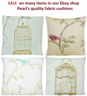 Pillows Cover Nina Campbell Fabric Bird Cage Walk Printed Cotton