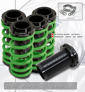 COILOVER SLEEVES GREEN SPRING LOWERING SPRINGS ADJUSTABLE COILOVERS