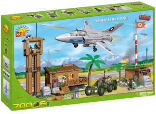 Small Army, Tornado Airplane Model and Military Base, 700 Pcs
