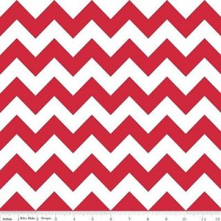Chevron Riley Blake Quilt Fabric 1/2 yd Red C320 80