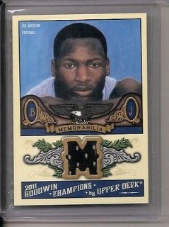 BO JACKSON 2011 UD GOODWIN CHAMPIONS GAME USED JERSEY #M BJ **H@T**