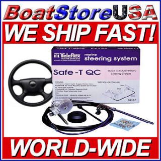 Safe T Quick Connect Rotary Boat Steering System With 13 Wheel