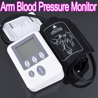 Automatic Arm Blood Pressure Pulse Monitor Heart Beat Meter Machine