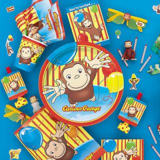 Curious George Birthday Party Supplies Lot Set New NIP