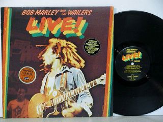 BOB MARLEY & THE WAILERS Live LP ORIG 1976 UK PRESSING with POSTER