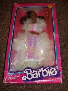 Crystal Barbie Doll Black 4859 NRFB Vintage 1983 Dress Outfit