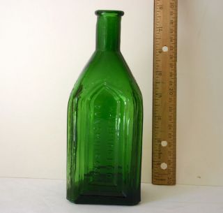 Green Celebrated Remedy Electric Tonic Cathedral Brand Bottle Chief