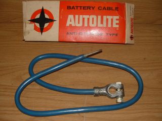 NOS Autolite Ford Heavy Duty Truck 6401 Battery Cable Positive Blue