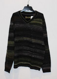 Robert Graham Huntingdon Sweater Black Dry Clean Wool Rayon Style