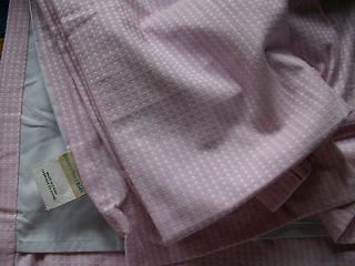 Pottery Barn Kids SATEEN Pink White Gingham Check 50X84 Blackout Lined