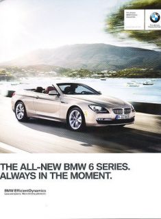 2011 BMW 650i Convertible 6 Series Sales Brochure