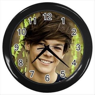 LOUIS TOMLINSON ONE DIRECTION Quality Black Wall Clock Decor Gift