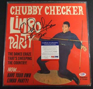 Newly listed Chubby Checker Signed Record Album Limbo Party AUTO PSA