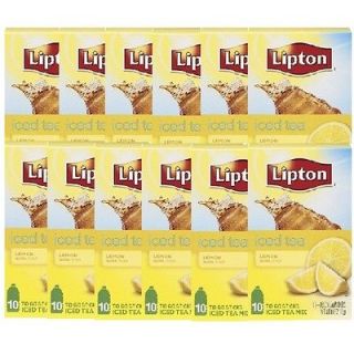 New 12 Pack Box Of Lipton Iced Tea To Go   Best Before 1/13. 10