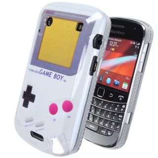 WHITE IMD GAMEBOY GAME BOY HARD CASE COVER FOR BLACKBERRY BOLD TOUCH