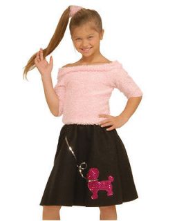 Sock Hop Top 50s Poodle Shirt Dress Halloween Child Costume Accessory