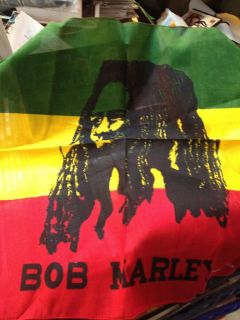 Bob Marley    tape stry flag    22x 22     new 