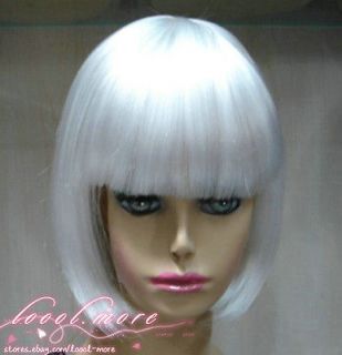 white bob wig in Clothing, 