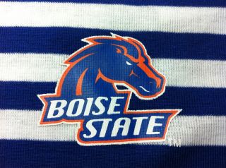 FREE SHIPPING Womens Boise State Broncos Tank Top Striped Sideline
