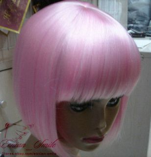 BOB Head Straight Bang COSPLAY Costume Party Short Straight Wig wigs