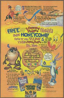 Newly listed Print Ad   Honeycomb Looney Tunes figurines 1995 comic