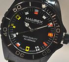 New Mens Haurex Italy 7K374UNF Flag Black Aluminum Bracelet Sport