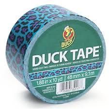 Duck® Brand Duct Tape Blue Leopard Print™ model 315086 1 10 YARD