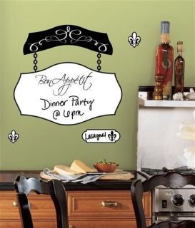 BON APPETIT DRY ERASE BOARD WALL DECALS Kitchen Stickers Decorations