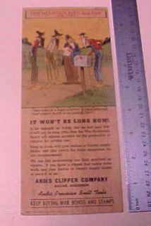 War Bonds Andis Clipper Company Paul Webb Mountain Boys 1944 Barber