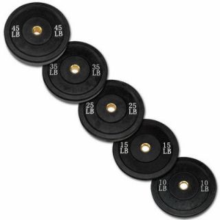 NEW ORBLK260 Body Solid 260 lb Black Olympic Rubber Bumper Weight