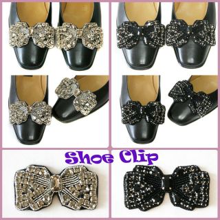 Luxury Cubic Glamorous Clip Womens Shoe Clips Charms Ornaments