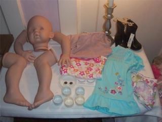 REBORN DOLL KIT TIBBY 31 IN BY DONNA RUBERT PLUGS +NECK RING SUPPLIES
