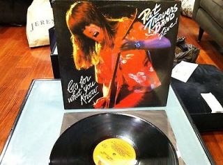 PAT TRAVERS BAND LIVE GO FOR WHAT YOU KNOW LP VINYL RECORD