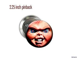 Chucky Childs Play Killer doll face 2 1/4 new Pinback