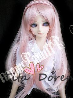 Dal.Pullip.BJD .SD LUTS BLYTH Doll pink tial long wig doll hair 22