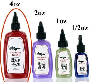 KURO Sumi Colors 4oz Bottle   Pick from 59 Tattoo Ink