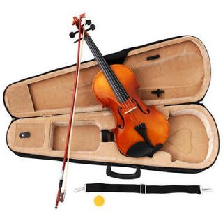 NEW Crescent 4/4 NATURAL ACOUSTIC Violin + CASE + BOW + ROSIN