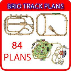 BRIO WOODEN RAILWAY TRAIN TRACK THOMAS PLANS 84 Layouts