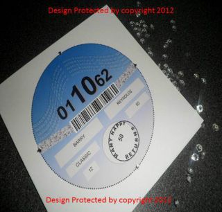 HANDMADE BIRTHDAY CARD TAX DISC DESIGN ANY AGE HUSBAND/UNCLE/ BROTHER