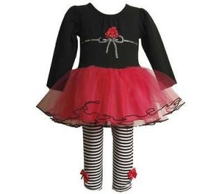 NWT 12M Baby Girl Bonnie Jean Boutique Holiday Party Tutu & Legging