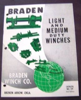 Braden Light and Medium Duty Winches Dealer Sales Brochure   Catalog