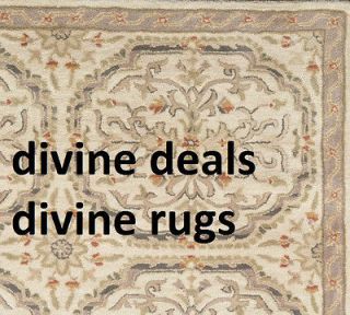 New POTTERY BARN Medallion persian style neutral wool NEW RUG 5 x 8