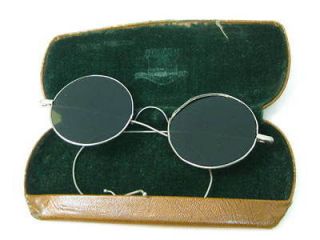 Pair of Vtg 20s/30s Round Horn Rimmed John Lennon Style Sunglasses