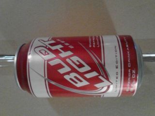 NEW 2012 BUD LIGHT LIMITED NFL FAN CAN MAROON ALUMINUM BEER 12oz CAN