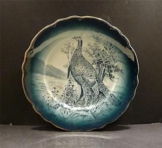 Buffalo Pottery Wild Turkey Plate   MINT