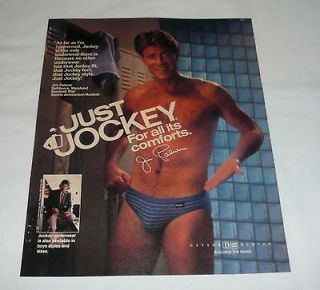 1987 Jockey underwear ad page ~ JIM PALMER