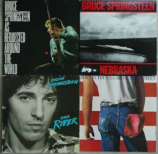 BRUCE SPRINGSTEEN 5 LP LOT AS REQUESTED AROUND THE WORLD PROMO +RIVER